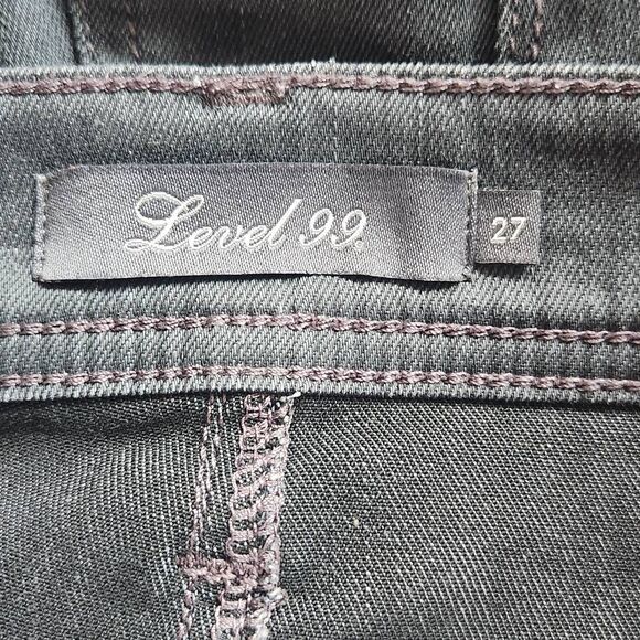 Level 99 Charcoal Gray Tanya High-Rise Skinny Jeans Size 27 Gray Jeggings - Picture 6 of 8